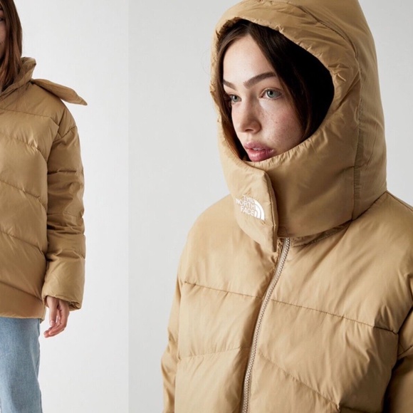 NWT The North Face Women’s Palomar Down Parka Coat Jacket Relaxed fit Khaki M BE - Picture 10 of 16